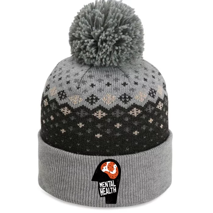 Mental Health Brain The Baniff Cuffed Pom Beanie