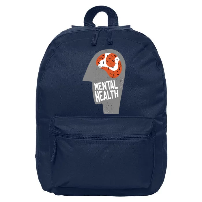 Mental Health Brain 16 in Basic Backpack