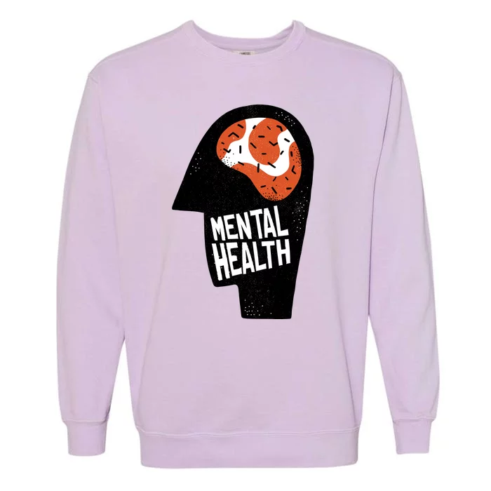 Mental Health Brain Garment-Dyed Sweatshirt