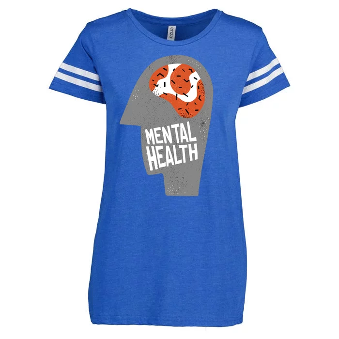 Mental Health Brain Enza Ladies Jersey Football T-Shirt