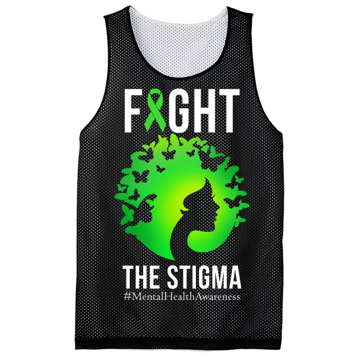 Mental Health Fight The Stigma Mesh Reversible Basketball Jersey Tank