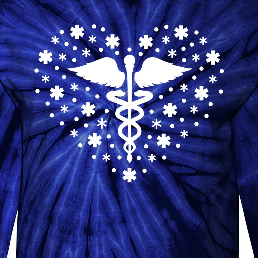 Mental Health Heart Symbol Tie-Dye Long Sleeve Shirt