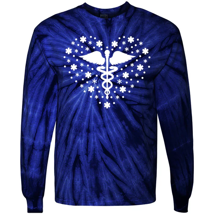 Mental Health Heart Symbol Tie-Dye Long Sleeve Shirt