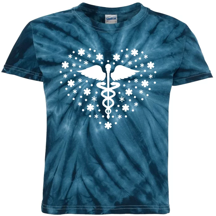 Mental Health Heart Symbol Kids Tie-Dye T-Shirt