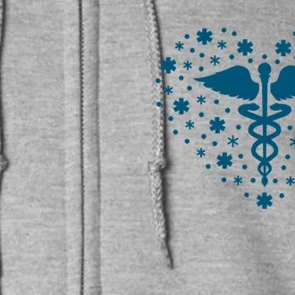 Mental Health Heart Symbol Full Zip Hoodie