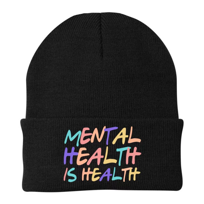 Mental Health Is Health Knit Cap Winter Beanie