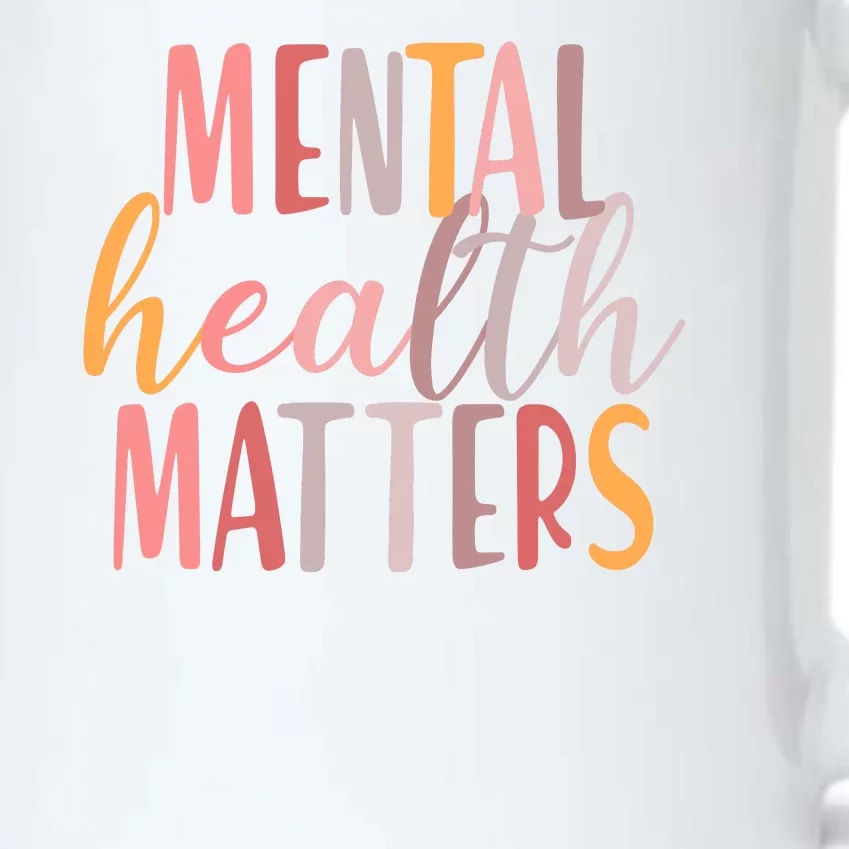 Mental Health Matters Black Color Changing Mug