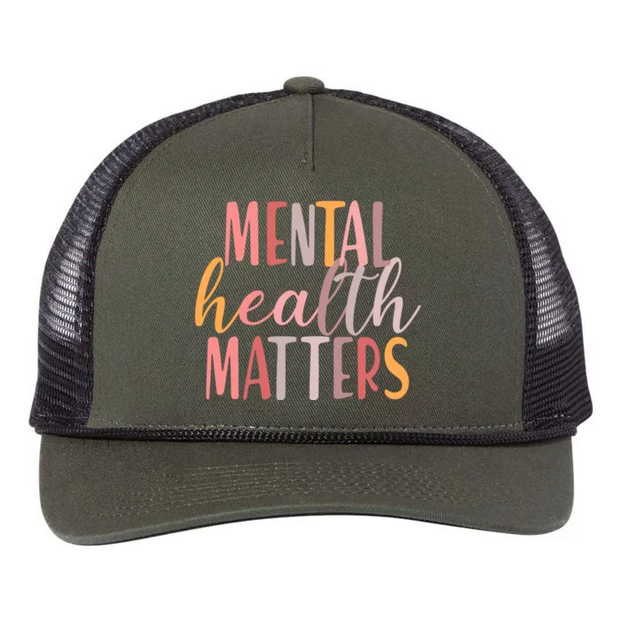 Mental Health Matters Retro Rope Trucker Hat Cap