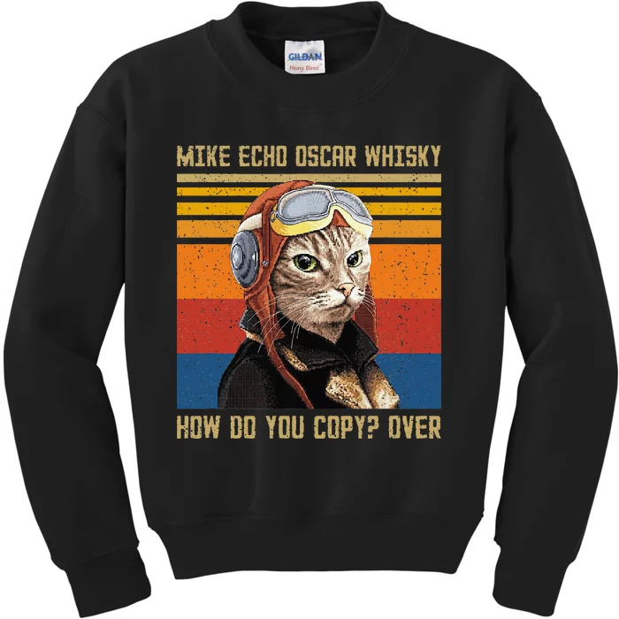 Mike Echo Oscar Whisky How Do You Copy Kids Sweatshirt