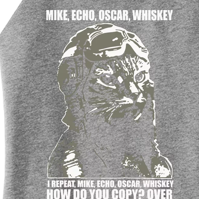 Mike Echo Oscar Whiskey I Repeat Mike Echo Oscar Whiskey How Do You Copy Over Ca Women’s Perfect Tri Rocker Tank