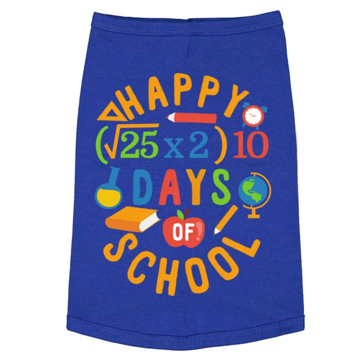 Math Equation Outfit Happy 100 Days Of School Algebra Meaningful Gift Doggie Tank