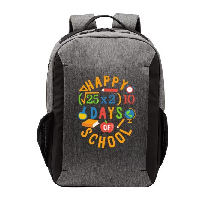 Math Equation Outfit Happy 100 Days Of School Algebra Meaningful Gift Vector Backpack