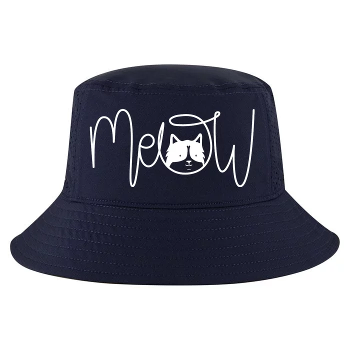 Meow Cat Calligraphy Cool Comfort Performance Bucket Hat