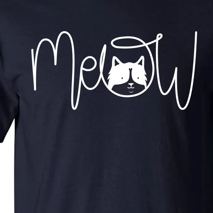 Meow Cat Calligraphy Tall T-Shirt