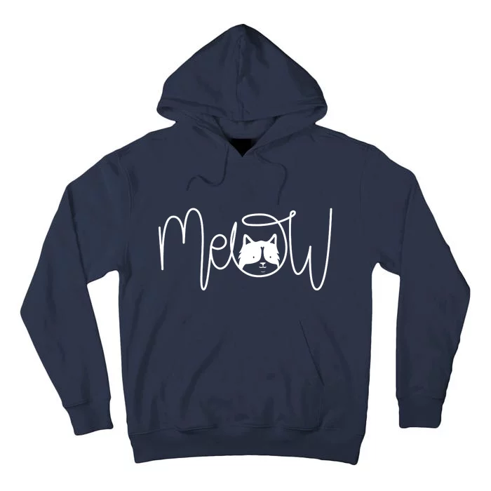 Meow Cat Calligraphy Tall Hoodie