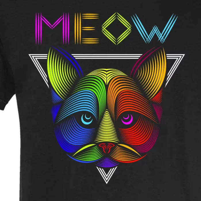 Meow Cat Neon Garment-Dyed Heavyweight T-Shirt