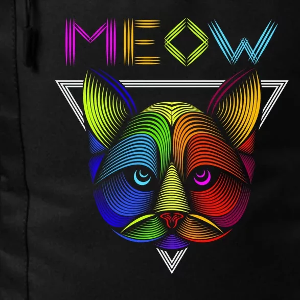 Meow Cat Neon Daily Commute Backpack