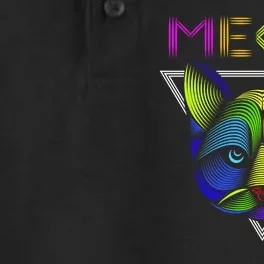 Meow Cat Neon Dry Zone Grid Performance Polo