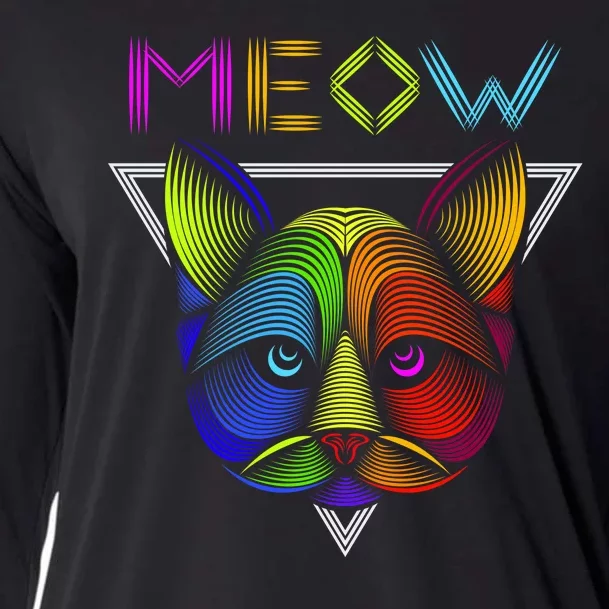 Meow Cat Neon Cooling Performance Long Sleeve Crew