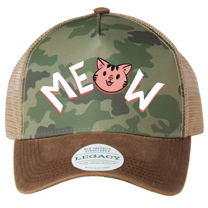 Meow Kitten Face Legacy Tie Dye Trucker Hat