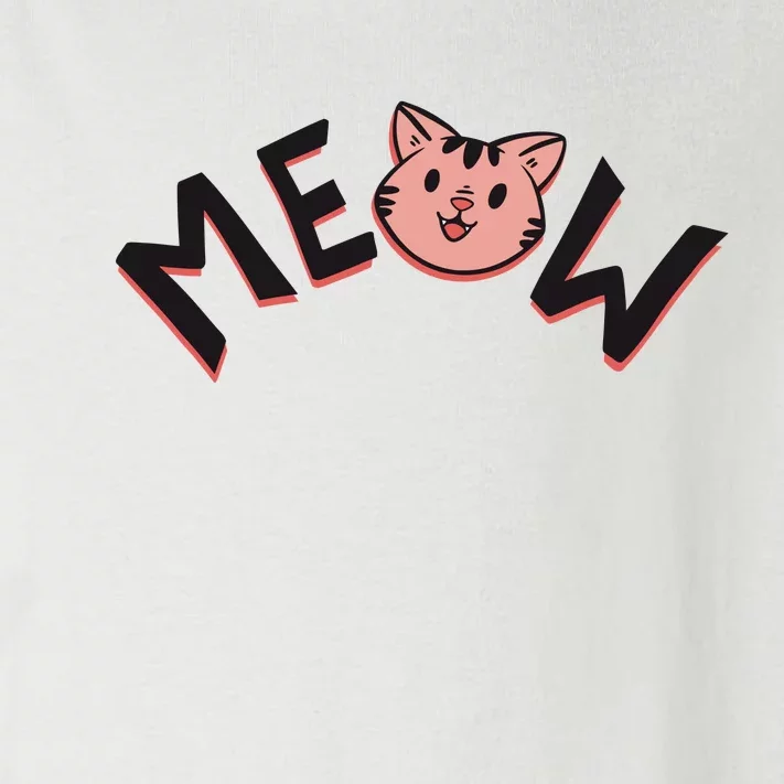 Meow Kitten Face Toddler Long Sleeve Shirt