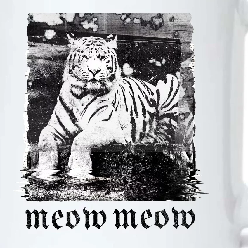 Meow Tiger Glitch Black Color Changing Mug