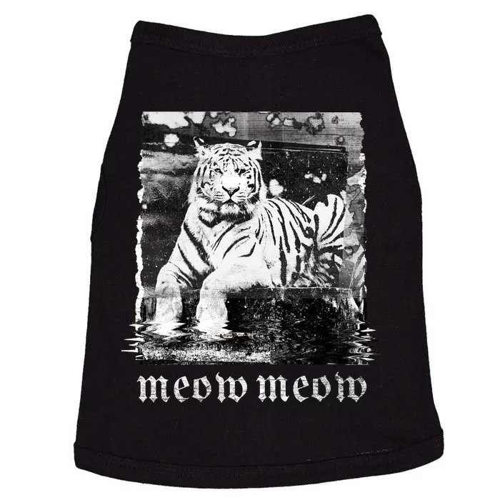 Meow Tiger Glitch Doggie Tank