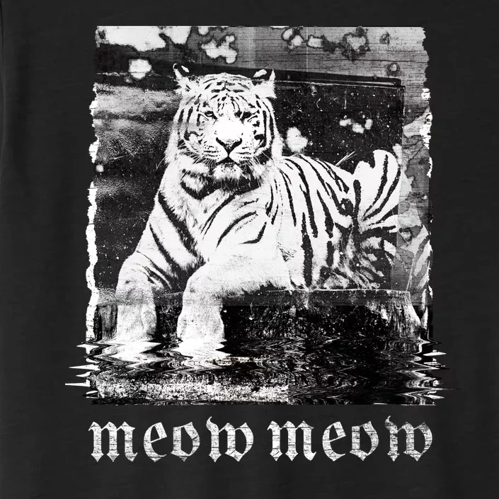 Meow Tiger Glitch ChromaSoft Performance T-Shirt