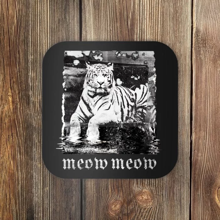 Meow Tiger Glitch Coaster