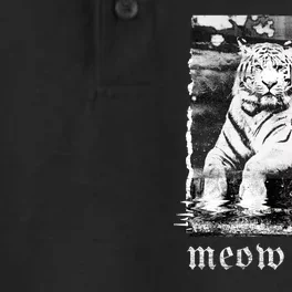 Meow Tiger Glitch Dry Zone Grid Performance Polo