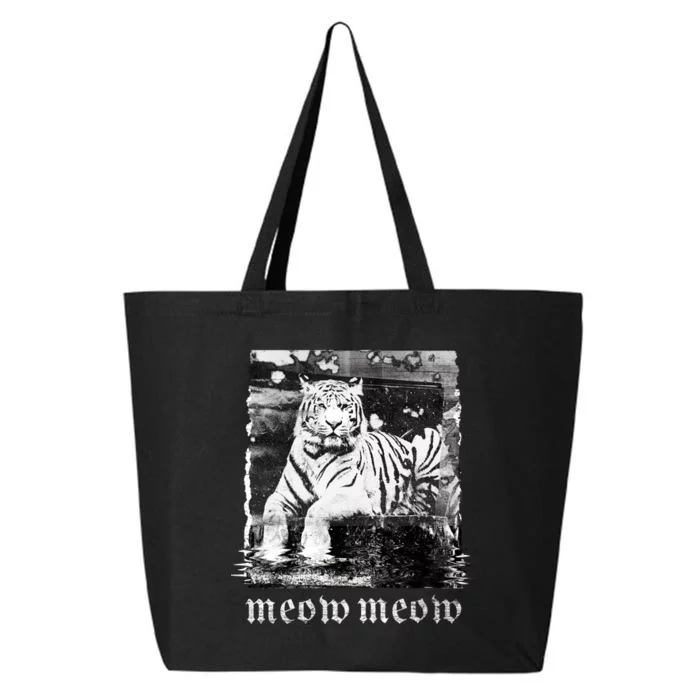 Meow Tiger Glitch 25L Jumbo Tote