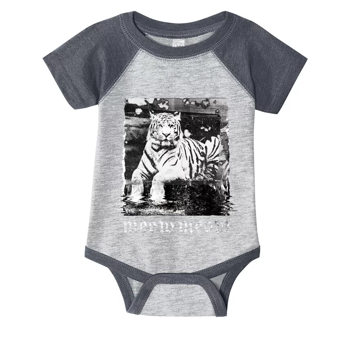 Meow Tiger Glitch Infant Baby Jersey Bodysuit