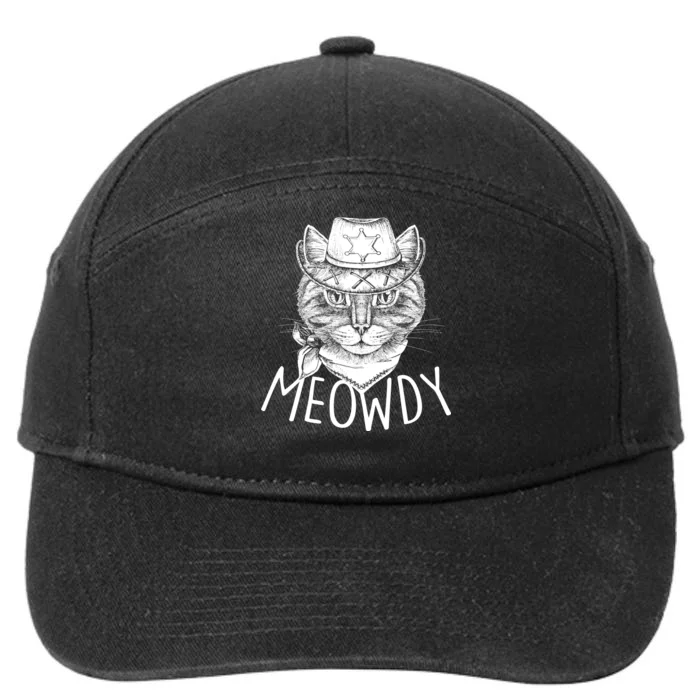 Meowdy Texas Cat 7-Panel Snapback Hat