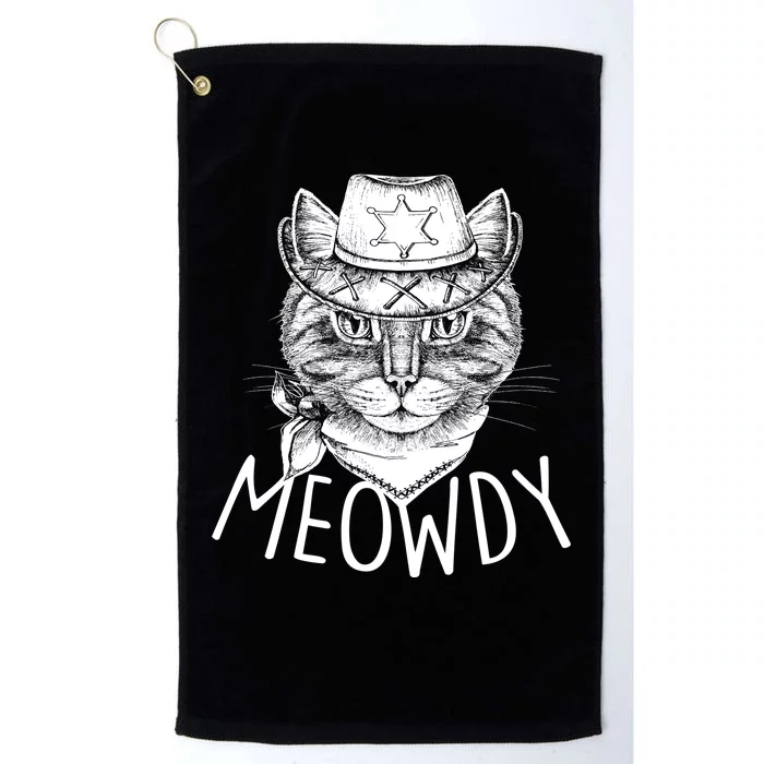 Meowdy Texas Cat Platinum Collection Golf Towel