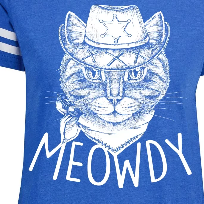 Meowdy Texas Cat Enza Ladies Jersey Football T-Shirt