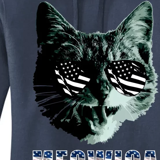 Meowica USA Cat Women's Pullover Hoodie