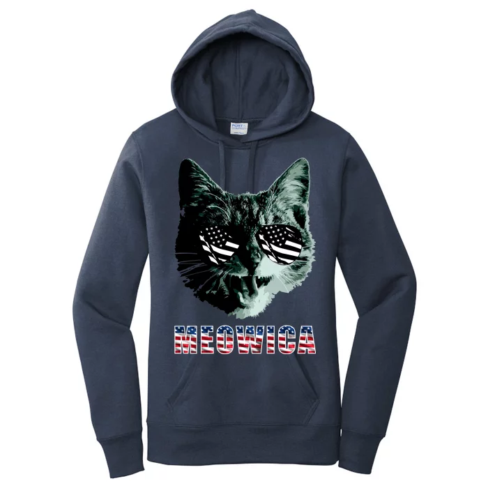 Meowica USA Cat Women's Pullover Hoodie