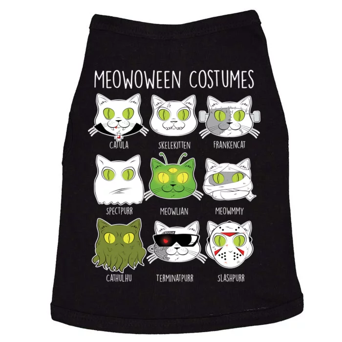 Meowoween Costumes Funny Cat Halloween Doggie Tank