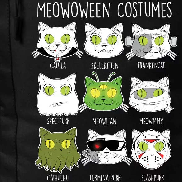 Meowoween Costumes Funny Cat Halloween Daily Commute Backpack