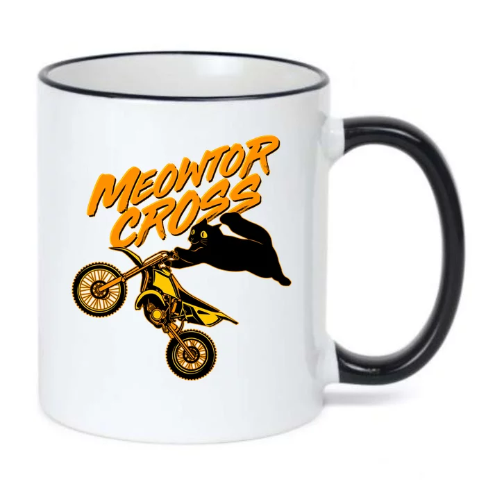 Meowtor Cross Black Color Changing Mug