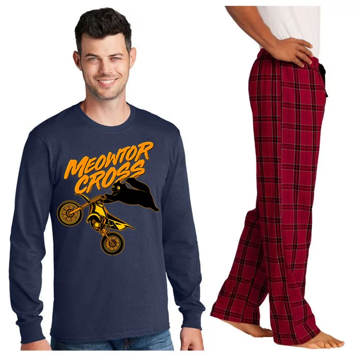 Meowtor Cross Long Sleeve Pajama Set