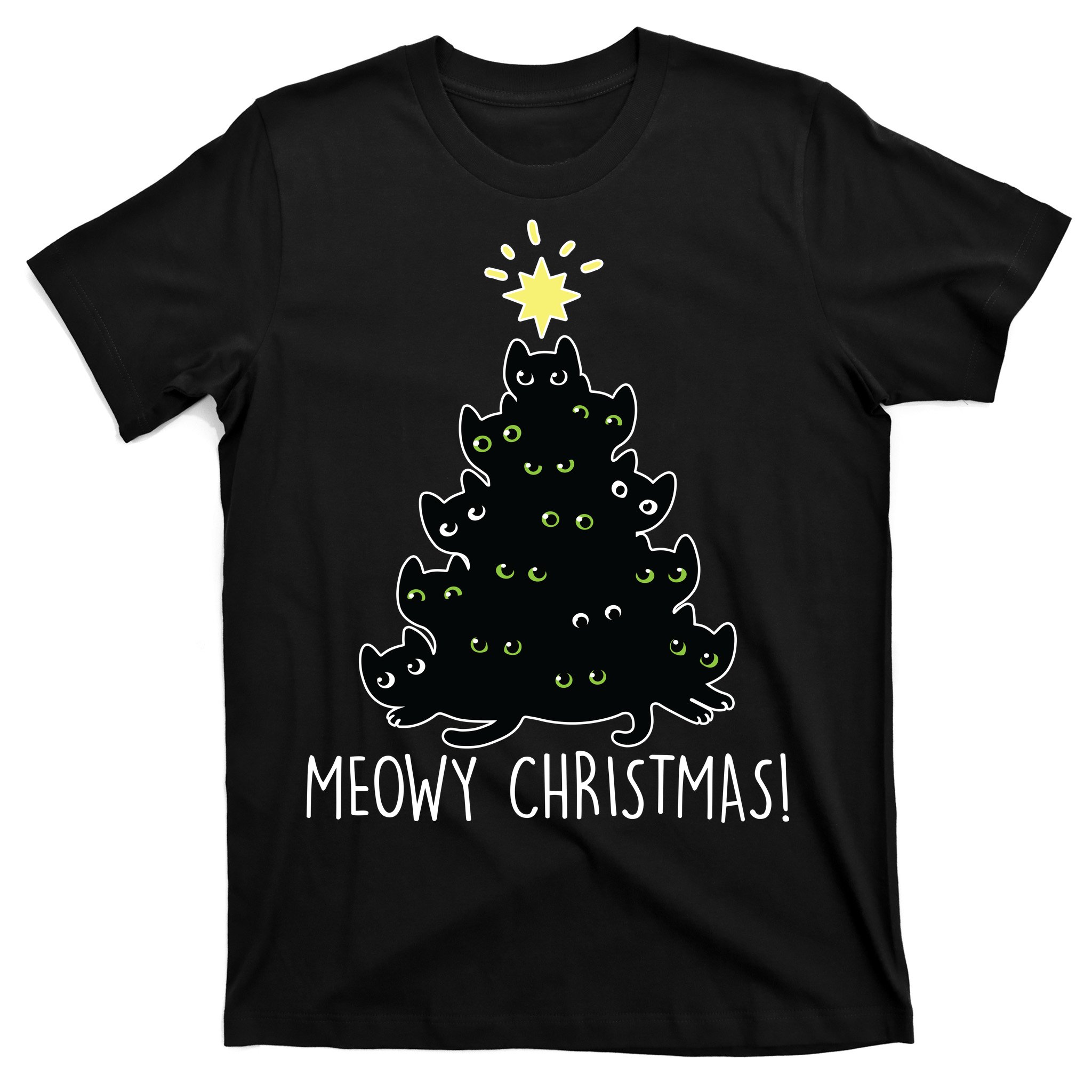 Meowy christmas clearance t shirt