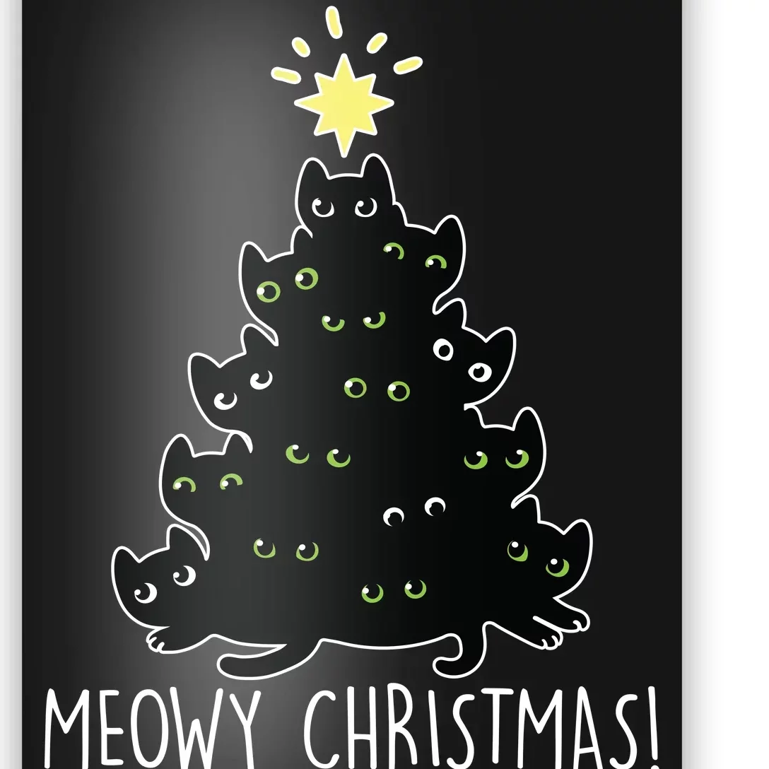 Meowy Christmas Poster