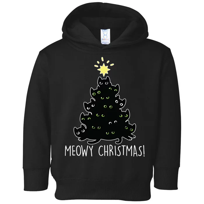 Meowy Christmas Toddler Hoodie