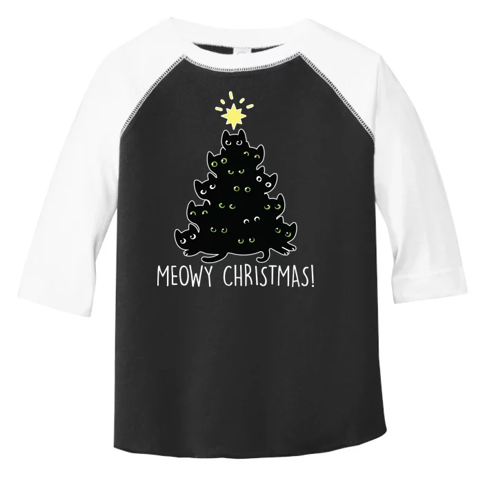 Meowy Christmas Toddler Fine Jersey T-Shirt