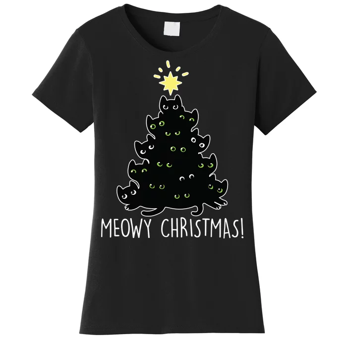 Meowy Christmas Women's T-Shirt