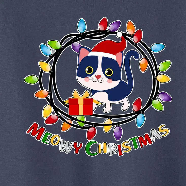 Meowy Christmas Kitty Toddler T-Shirt