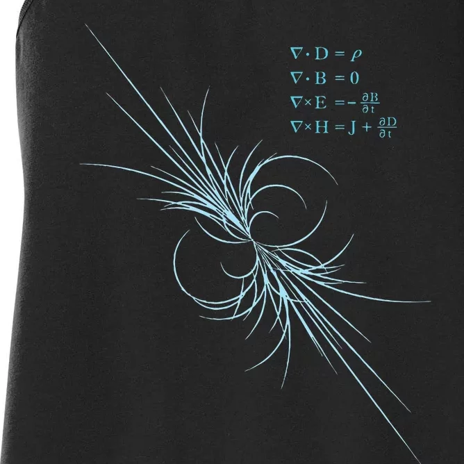 Maxwell Equation Physics Study Science Lover Physicist Women's Racerback Tank