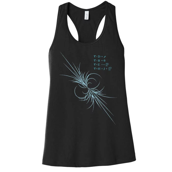 Maxwell Equation Physics Study Science Lover Physicist Women's Racerback Tank