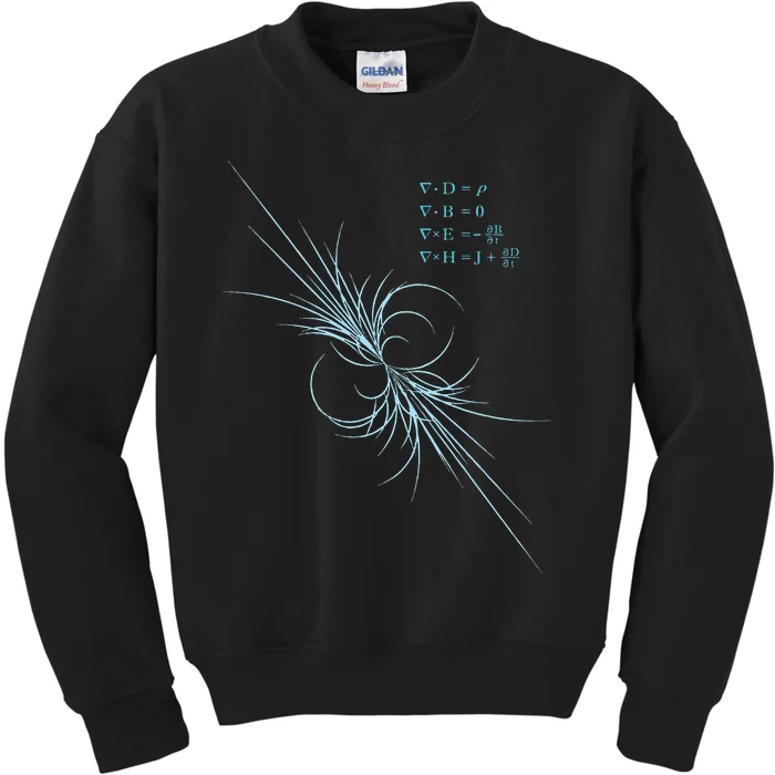 Maxwell Equation Physics Study Science Lover Physicist Kids Sweatshirt